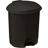 Poubelle à pédale noire plastique 5L compacte pratique