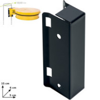 Support mural gris pour sacs-poubelles 100L élégant pratique