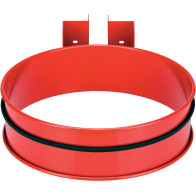 Support mural rouge pour sacs-poubelles 100 litres