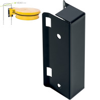 Support mural vert 100L pour sacs-poubelles avec couvercle