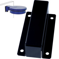 Fixation murale grise pour support de sacs-poubelles