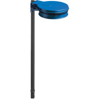 Porte sacs-poubelle bleu scellable pratique et résistant