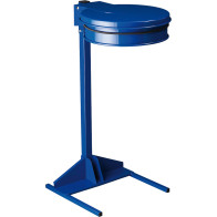 Support sac-poubelle bleu pour événements en plein air