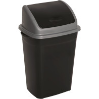 Lot de 5 poubelles à couvercle basculant colorées