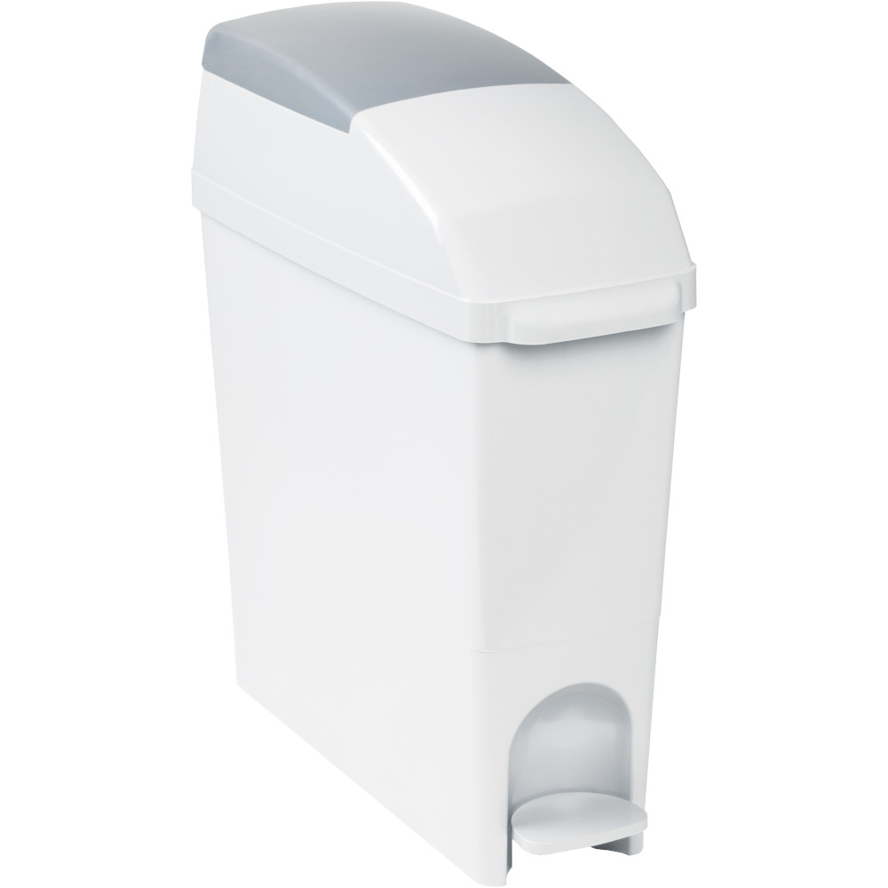 Poubelle hygiénique féminine blanche avec pédale pratique moderne Poubelle hygiénique féminine blanche avec pédale pratique moderne
