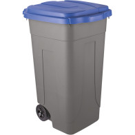 Conteneur plastique recyclé 80L gris-bleu durable et pratique