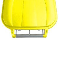 Conteneur plastique 80L gris-jaune recyclé polyvalent et durable