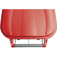 Conteneur plastique 80L gris-rouge seconde vie mobile