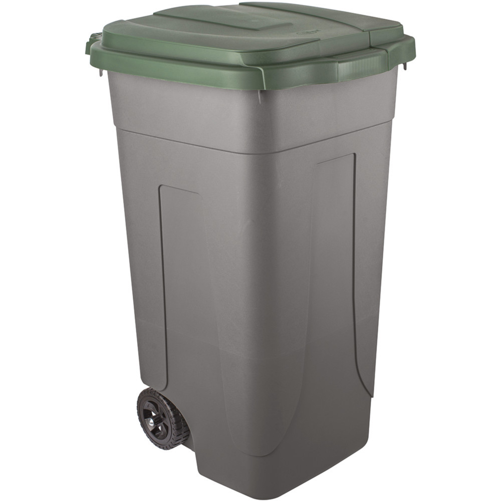 Conteneur plastique recyclé 80L gris-vert durable et pratique Conteneur plastique recyclé 80L gris-vert durable et pratique