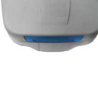 Conteneur trappe basculant plastique 100L gris-bleu durable