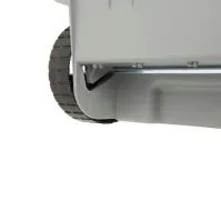 Conteneur plastique 100L gris-bleu trappe basculante recyclé