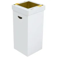 Poubelle carton 100L modulable autoportante personnalisable recyclable