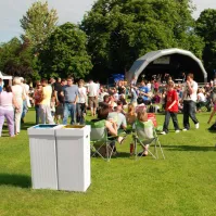 Carton recyclage 100L pliable réutilisable station modulaire