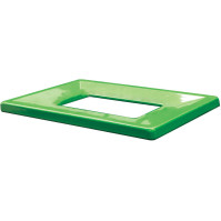 Poubelle carton 60L couvercle vert écologique
