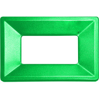 Poubelle carton 60L couvercle vert écologique