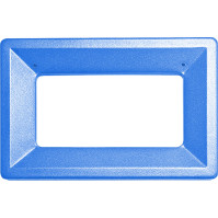 Cadre bleu écologique pour poubelle carton