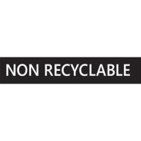 Adhésif NON-RECYCLACLE Blanc Français