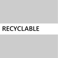 Adhésif Recyclable lettre noir anglais