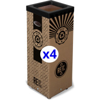 Poubelles carton 100L écolo tri facile