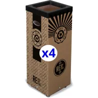 Poubelles carton 100L écolo tri facile