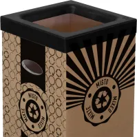 Couvercle poubelle en carton