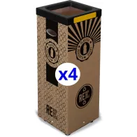 Poubelle recyclable 100L en carton durable