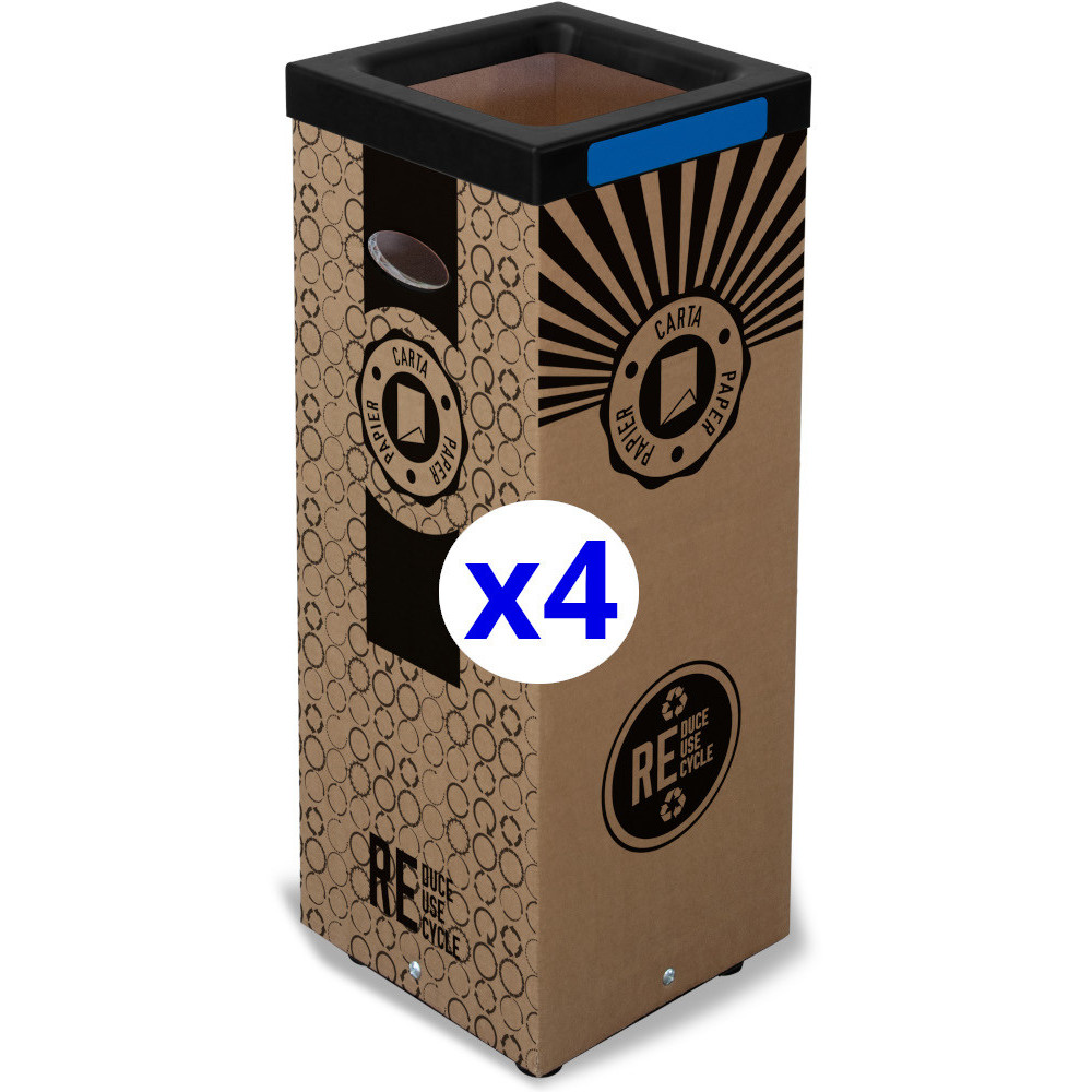 Poubelle en carton 100L recyclage efficace robuste Poubelle en carton 100L recyclage efficace robuste