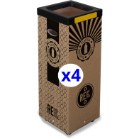 Poubelle carton 60L tri sélectif efficace