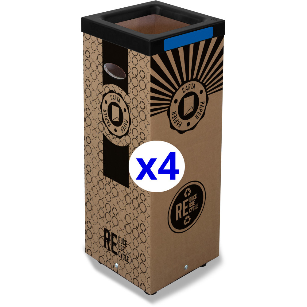 Éco-poubelles carton 60L recyclage durable Éco-poubelles carton 60L recyclage durable