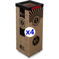 Poubelle carton biodéchets 60L éco-responsable