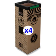 Poubelle carton verre 60L écologique et pratique