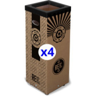 Recharges poubelles écologiques carton 100L pratiques 