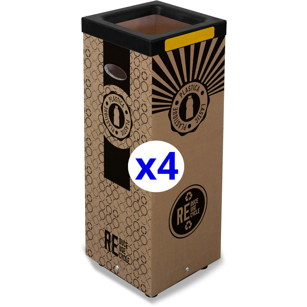 Recharges durables carton recyclé 60L 4 unités Recharges durables carton recyclé 60L 4 unités