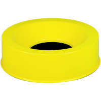 Couvercle rond jaune poubelle tri sélective