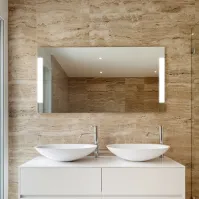 Grand miroir rectangulaire salle de bain