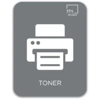 Symbole magnétique gris pour toner