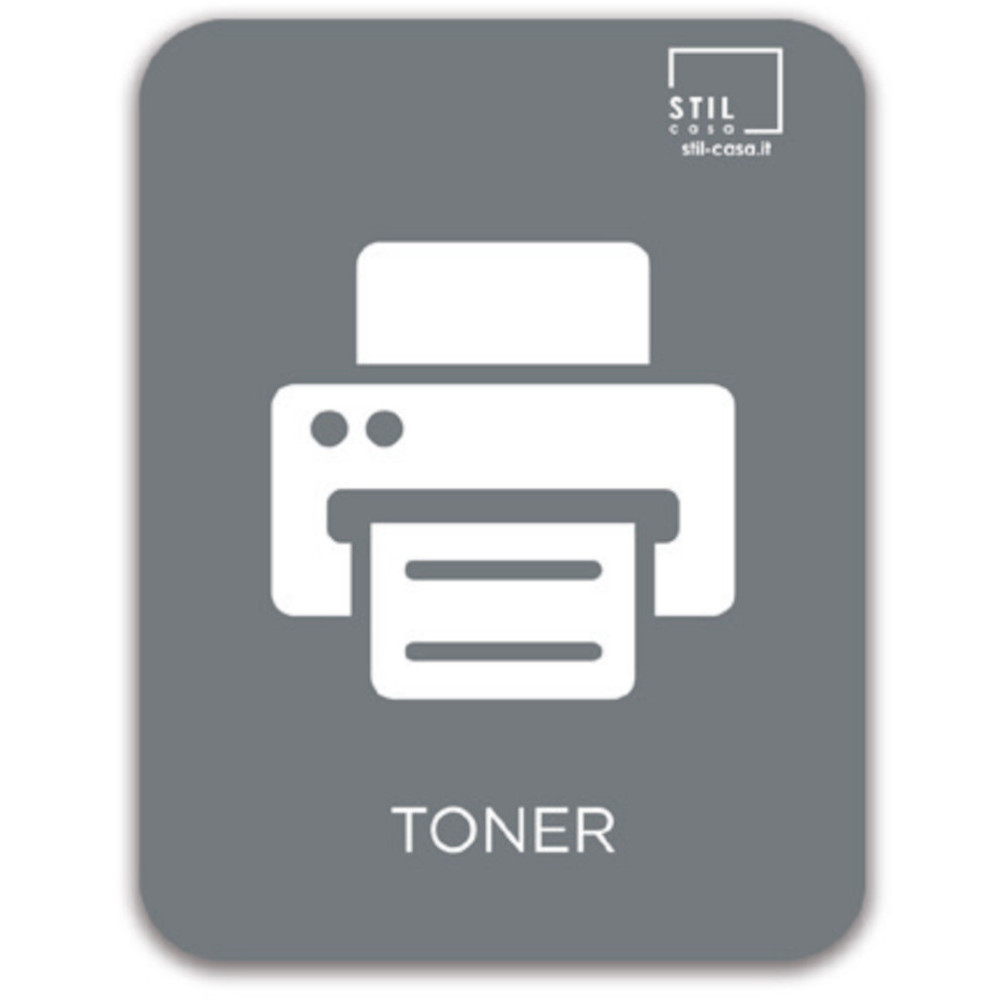 Symbole magnétique gris pour toner