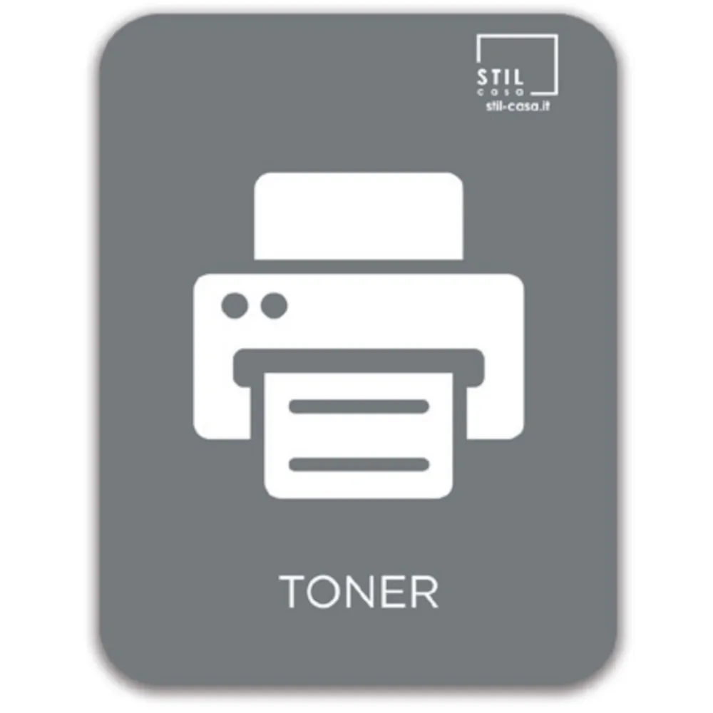 Symbole magnétique gris pour toner Symbole magnétique gris pour toner