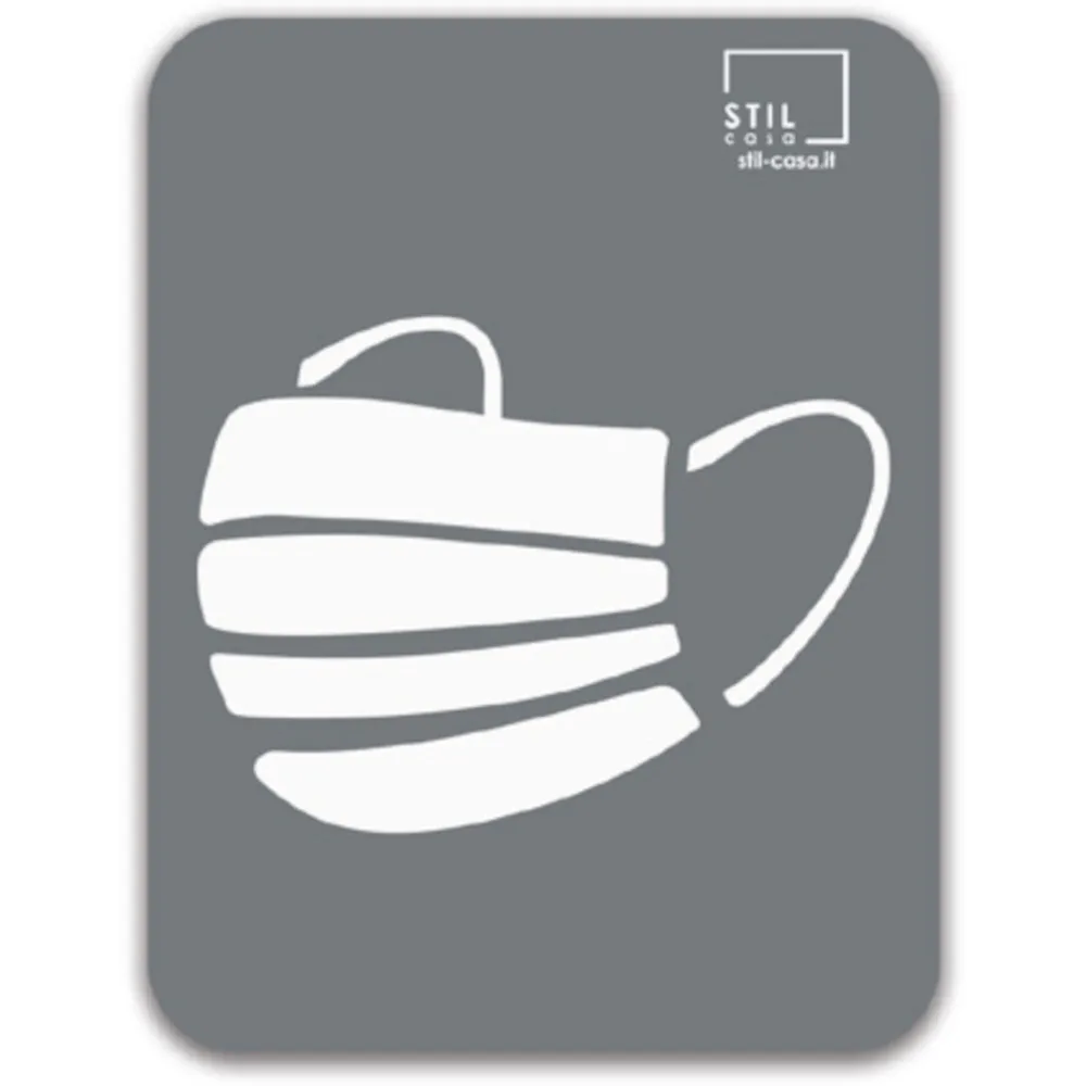 Symbole magnétique gris masque moderne