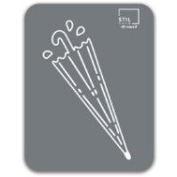 Symbole gris porte-parapluie magnétique