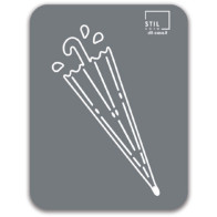 Symbole gris porte-parapluie magnétique