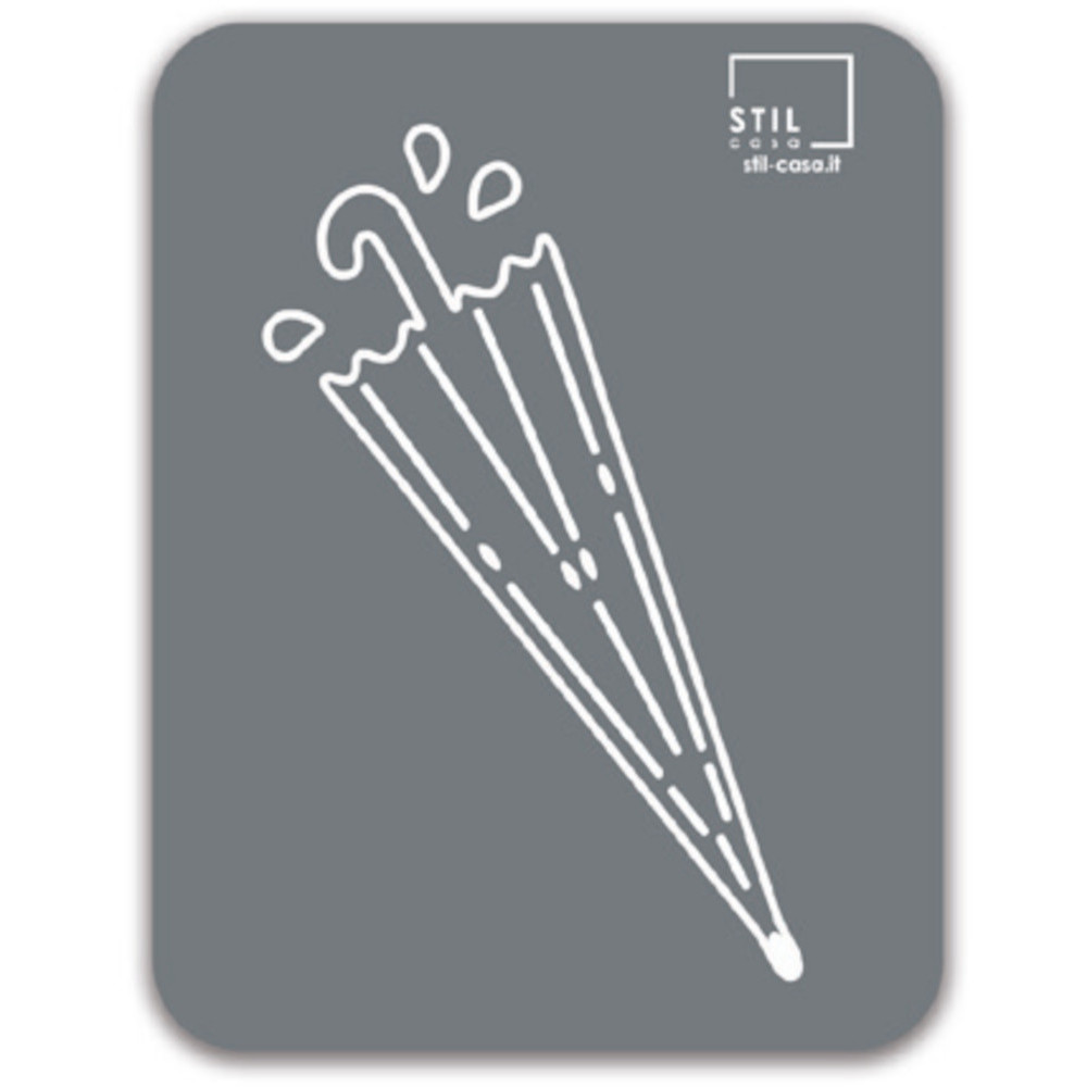 Symbole gris porte-parapluie magnétique