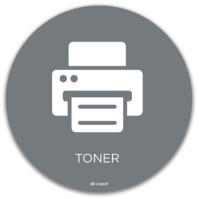 Symbole toner gris pictogramme magnétique