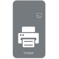 Icône magnétique grise symbole toner