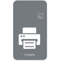 Icône magnétique grise symbole toner