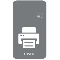 Icône magnétique grise symbole toner