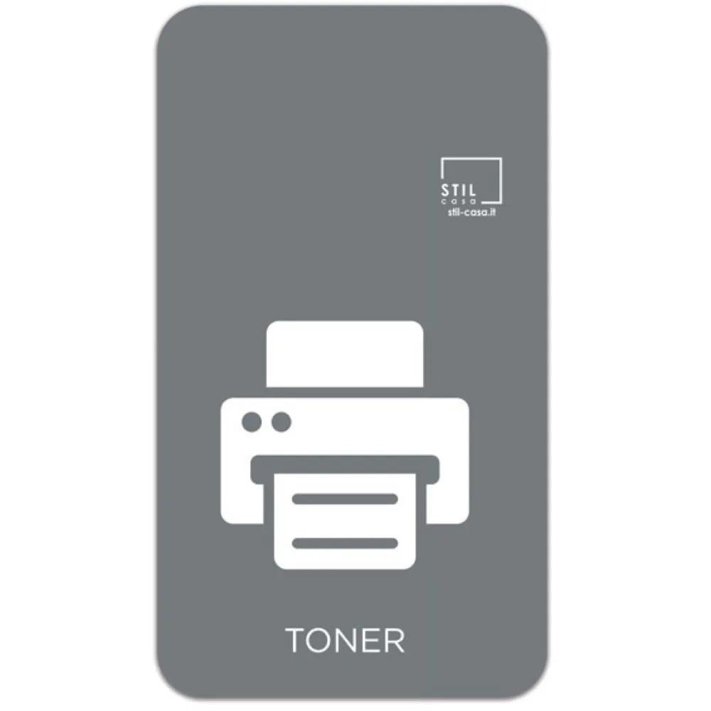 Icône magnétique grise symbole toner Icône magnétique grise symbole toner