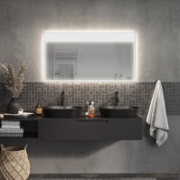 Grand miroir super éclairage