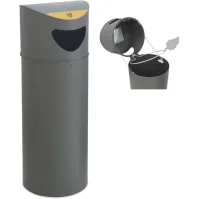 Corbeille de rue ergonomique