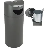 Corbeille tri-sélectif 75L cendrier